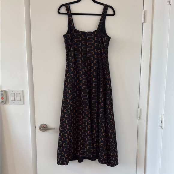 Christian Lacroix Black and Brown Maxi Dress 8 - Picture 3 of 4